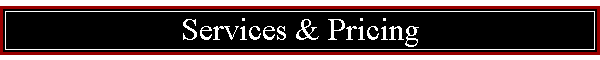 Services & Pricing